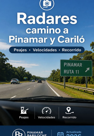 Radares camino a Pinamar y Cariló