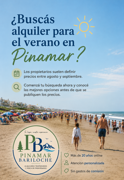 Alquileres de verano en Pinamar: cuándo se publican los precios