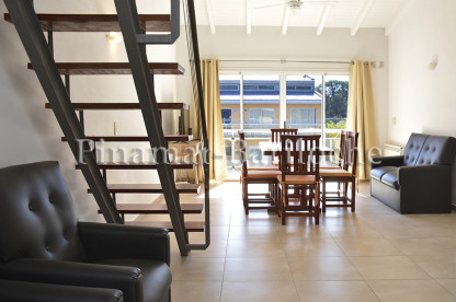 Living comedor, ventanal a la calle