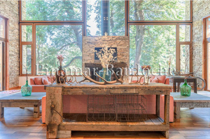 Casa en Alquiler Barrio cerrado Arelaunque Golf and Country Club, vista al Lago Gutiérrez. Ventanales de piso a techa con vista al bosque en Bariloche